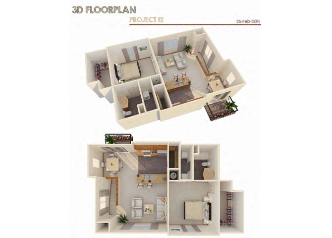 Floor plan for 1 bed, 1 bath, 860 sqft
